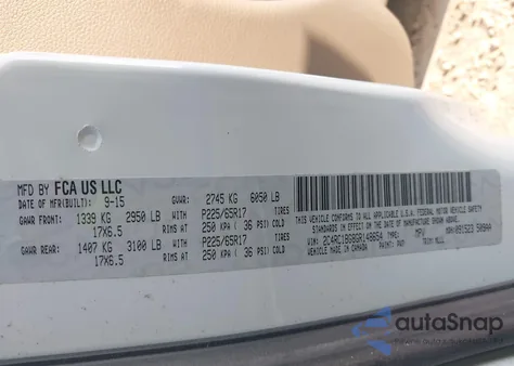 2016 Chrysler Town & Country Touring from USA, damaged, VIN 2C4RC1BG8GR148654